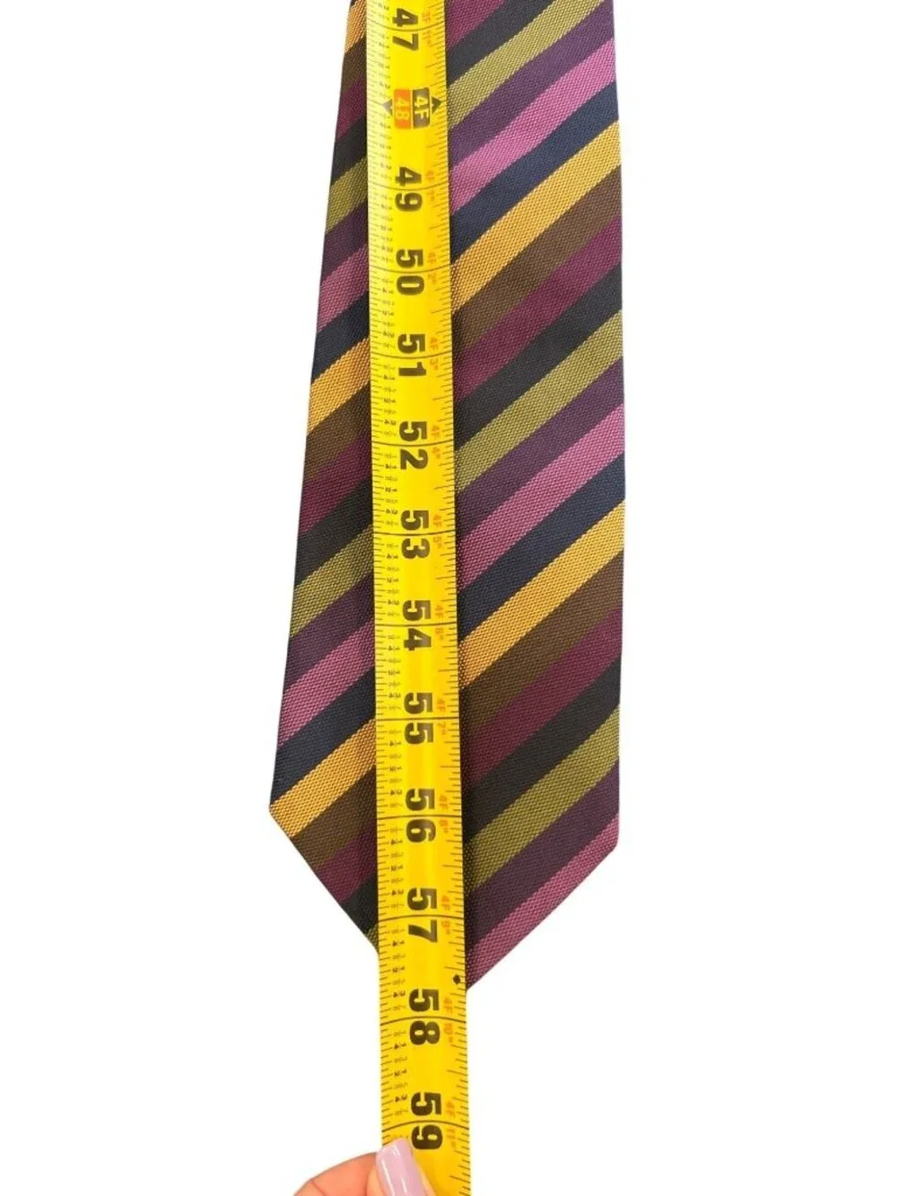 Etro Milano Silk Tie Multicolor Striped Made in Italy Collectible Luxury Necktie